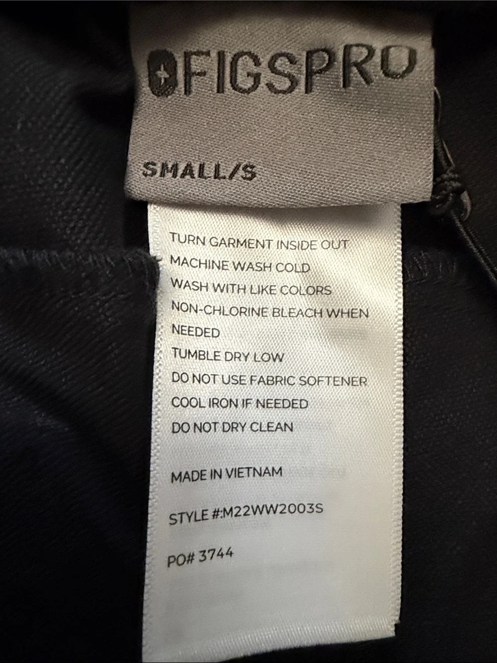 Figs PRO Men's Black Slim Scrub Trousers Size Small Short-NWT